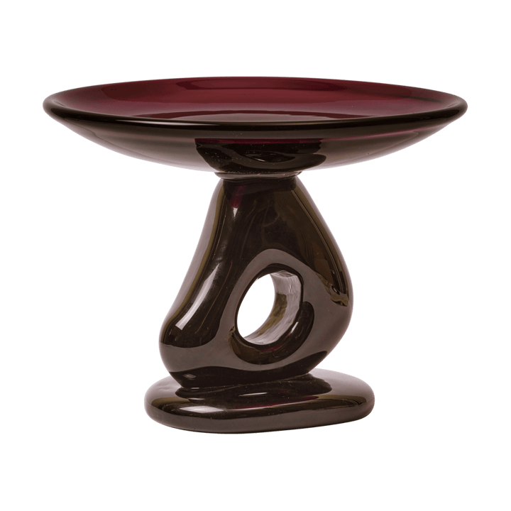 Damo travessa de vidro decorativa para centro de mesa Ø30 cm - Dark grape - Ferm Living