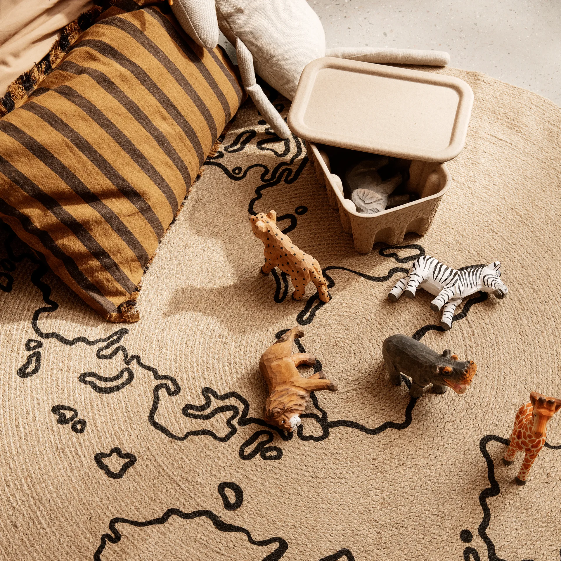 Decoração de madeira Animal, chita Ferm Living