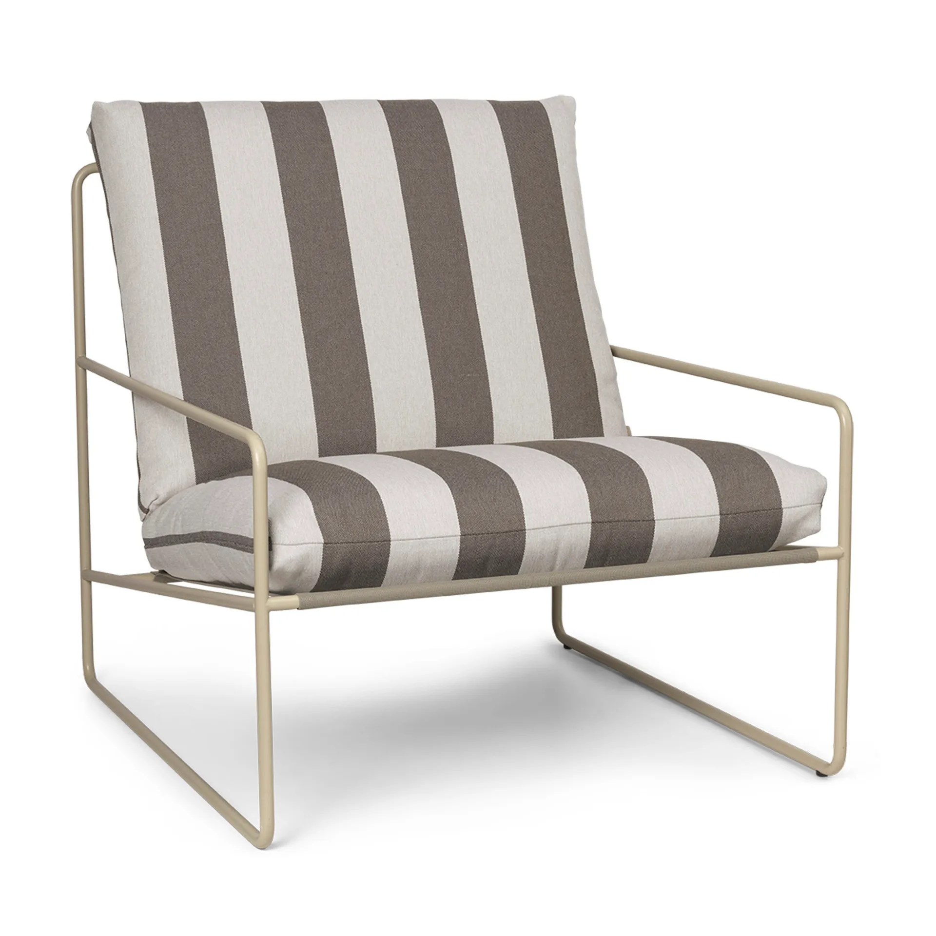 Desert poltrona, Cash stripe-chocolate Ferm Living