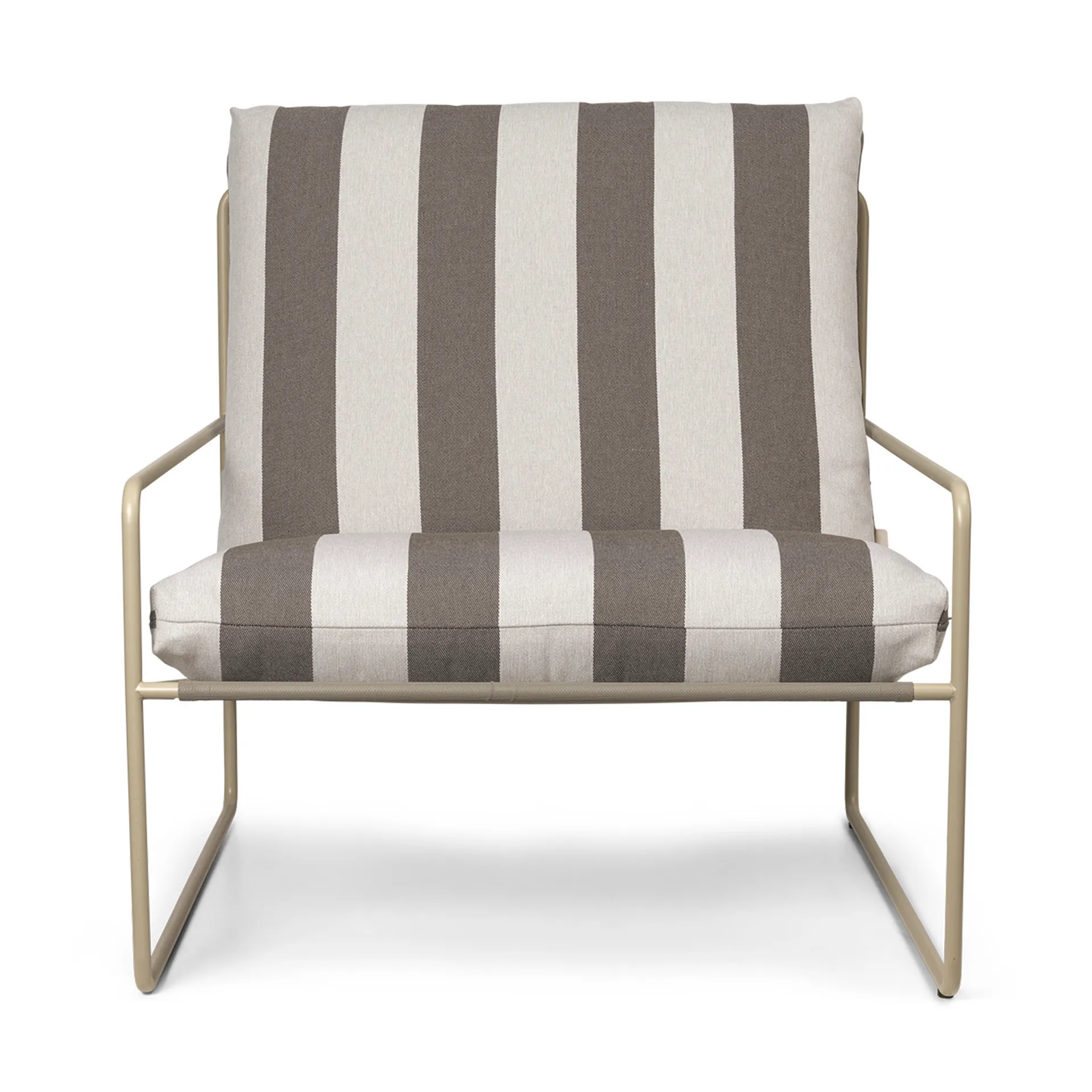 Desert poltrona, Cash stripe-chocolate Ferm Living