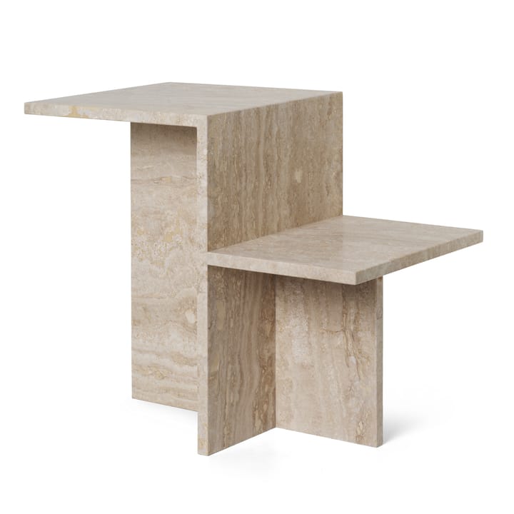 Distinct mesa de centro em calcário 59,5x35x50 cm - Travertina - Ferm Living