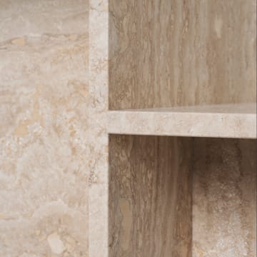 Distinct mesa de centro em calcário 59,5x35x50 cm - Travertina - Ferm Living