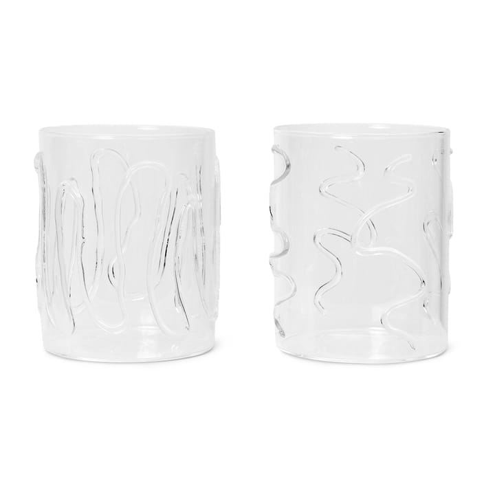 Doodle copo de água alto 2 unid. - 35 cl - Ferm Living
