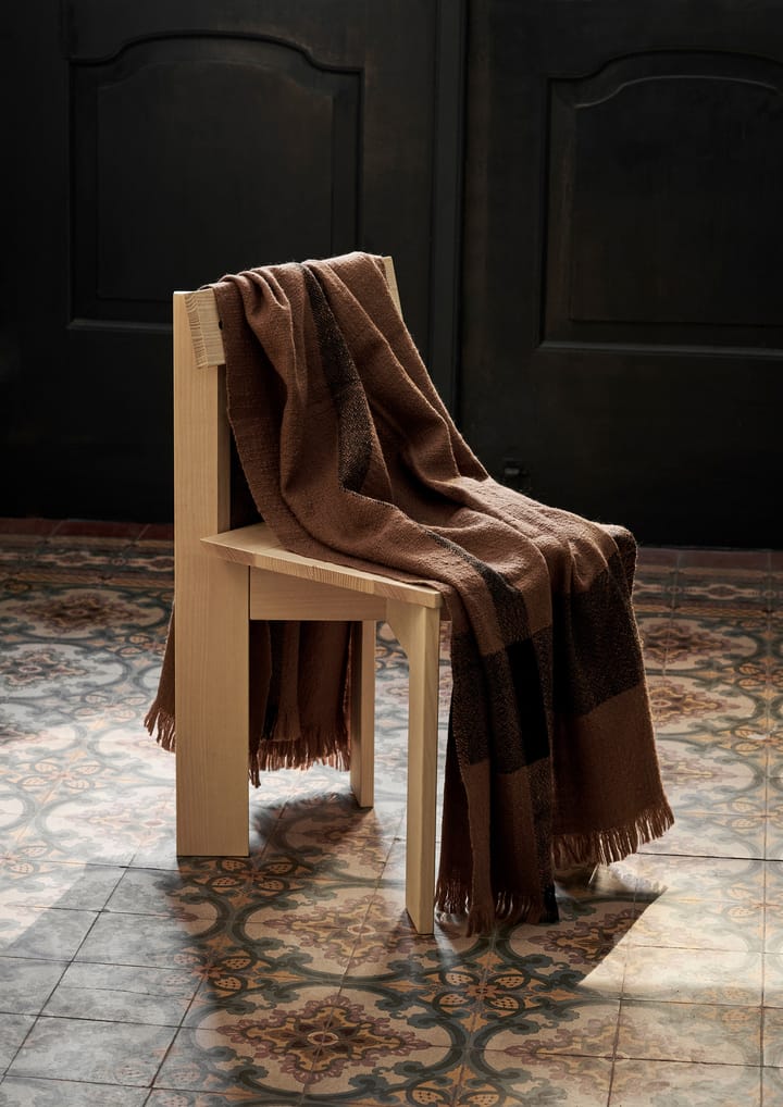 Dry manta de lã 120x180 cm, Alga Açucarada/Preto Ferm Living