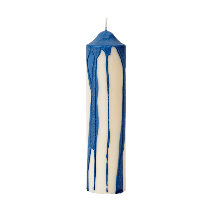 Dryp bloco de vela  - Azul profundo, 20 cm - Ferm Living