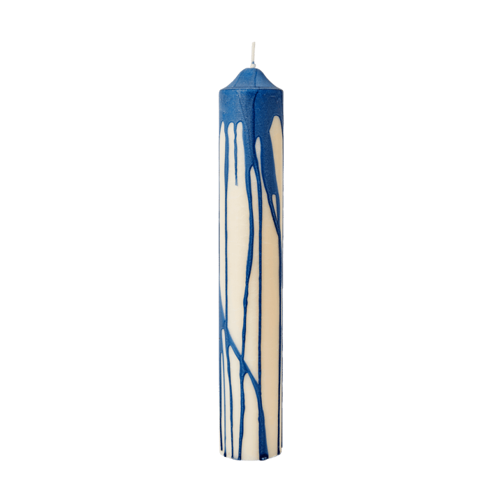 Dryp bloco de vela  - Azul profundo, 30 cm - Ferm Living