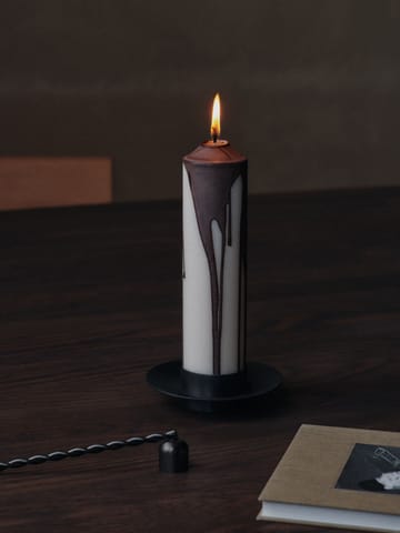 Dryp bloco de vela  - Chocolate escuro, 20 cm - Ferm Living