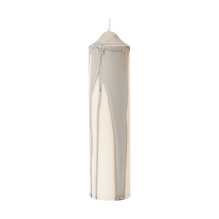 Dryp bloco de vela  - Cinzento quente, 20 cm - Ferm Living