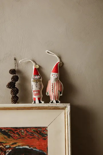 Elf decoração de Natal 13.5 cm 2 un. - Listrado - Ferm Living