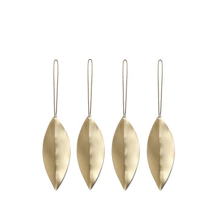 Enfeites de Natal Leaf - 4 un. - Ferm Living