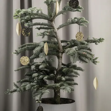 Enfeites de Natal Leaf - Brass, 4 un. - Ferm Living