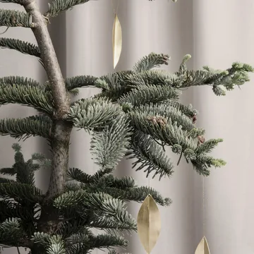 Enfeites de Natal Leaf - Brass, 4 un. - Ferm Living