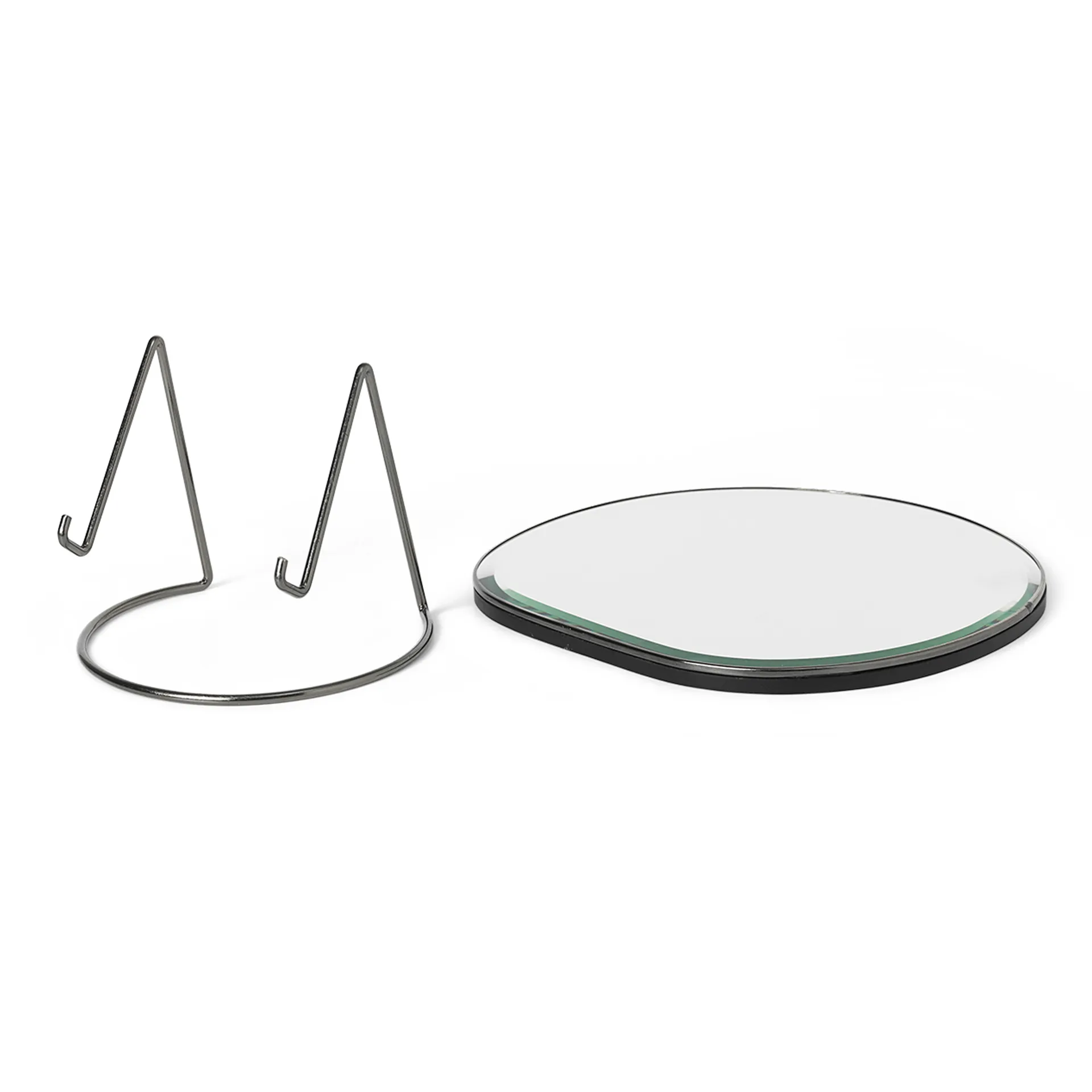 Espelho de mesa Pond, Dark chrome Ferm Living