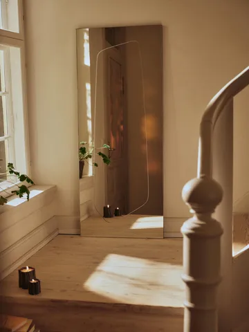 Espelho Folia - Prateado, 135 cm - Ferm Living