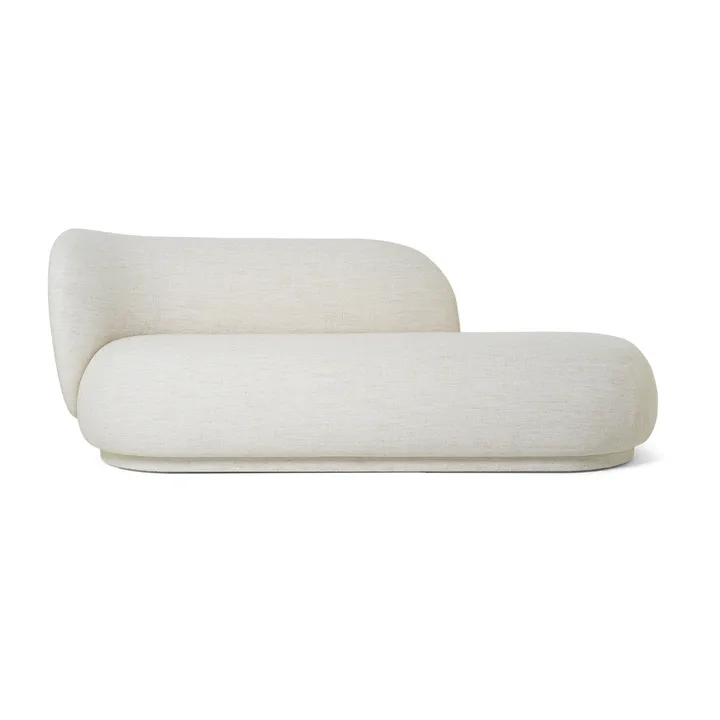 Espreguiçadeira Rico divã bouclé esquerda - Off white - Ferm Living