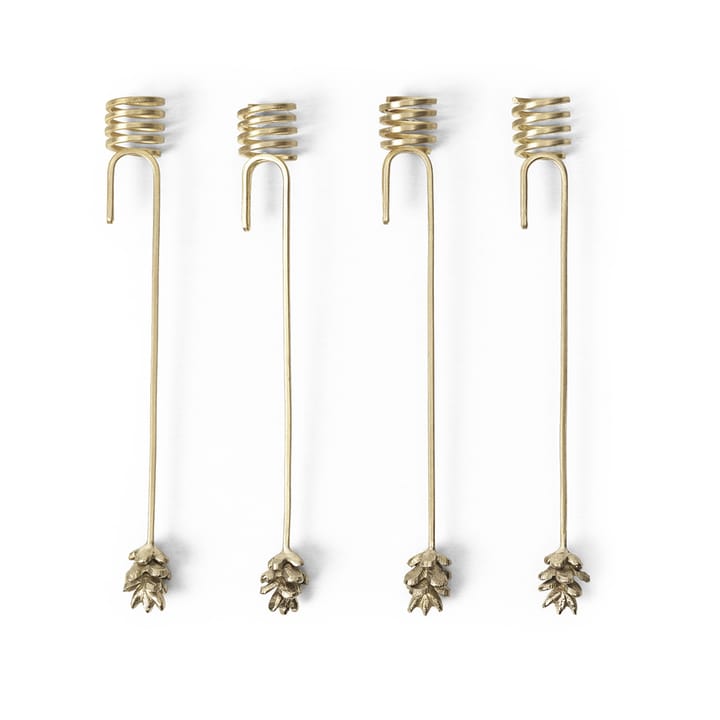 Forest suporte de vela, Árvore de Natal 4 pc, Latão Ferm Living