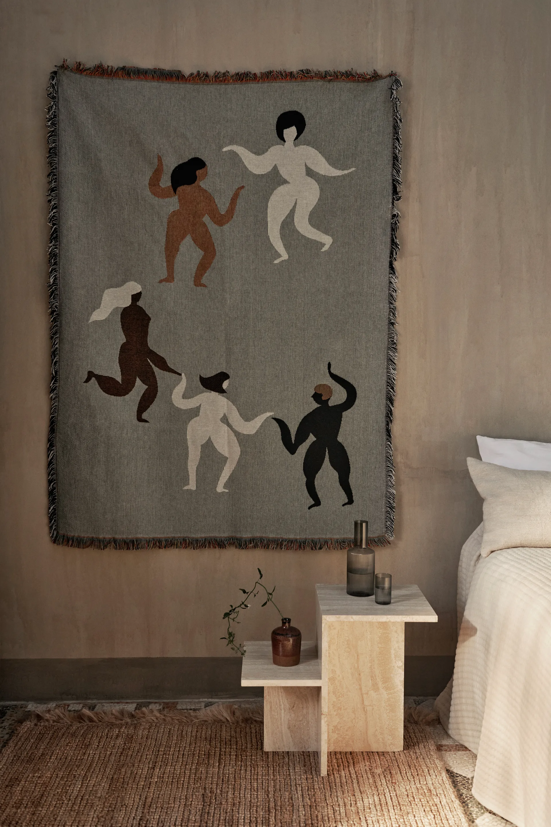 Free Tapestry manta 120x170 cm, Cinza Ferm Living
