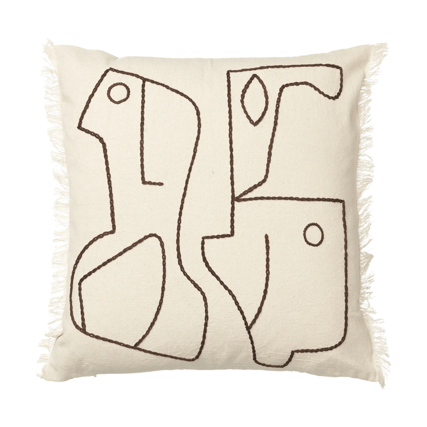 Fronha Figure 50x50 cm, Off-white-Café Ferm Living