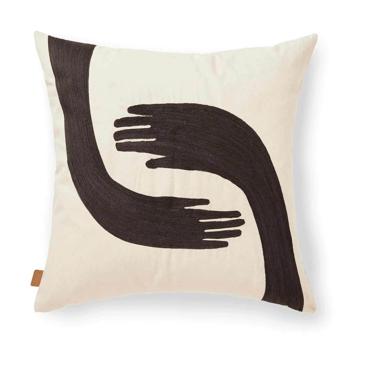 Fronha Pose 50x50 cm, Coffee-undyed Ferm Living