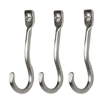 Gancho Curvature 3 un. - Aço inoxidável - Ferm Living