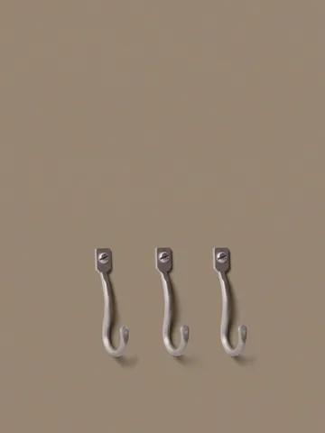 Gancho Curvature 3 un. - Aço inoxidável - Ferm Living
