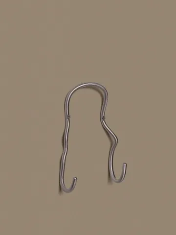 Gancho Curvature duplo - Aço inoxidável - Ferm Living