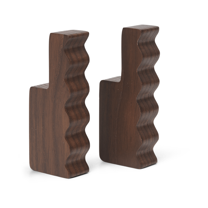 Gancho Unda 2 un. - Castanho Escuro - Ferm Living