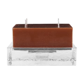 Gradia castiçal quadrado 16x16 cm - Clear - Ferm Living