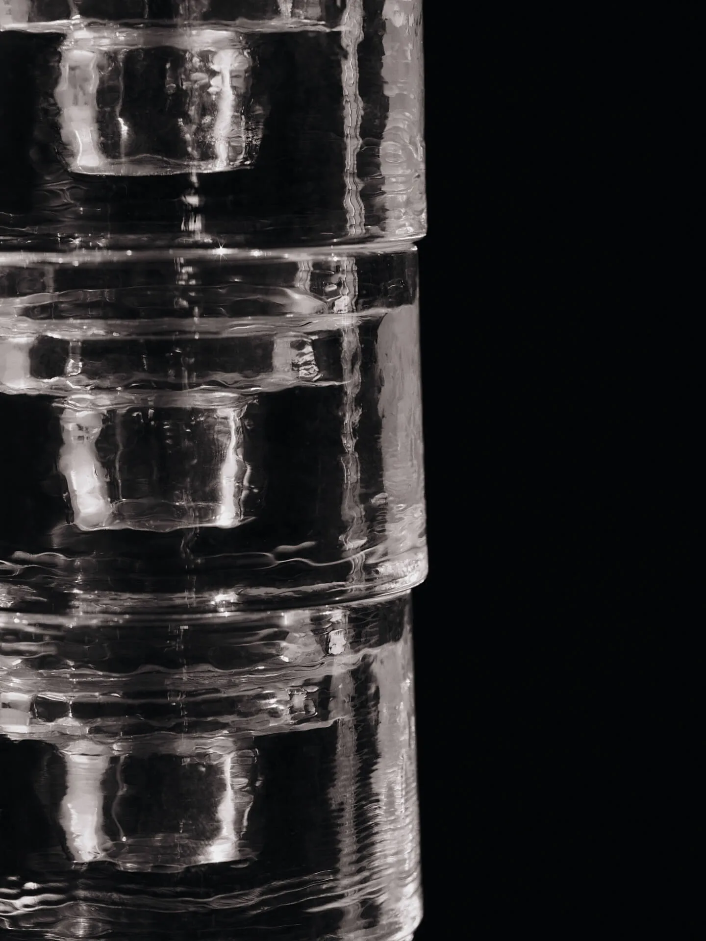 Gradia castiçal redondo Ø8 cm, Clear Ferm Living