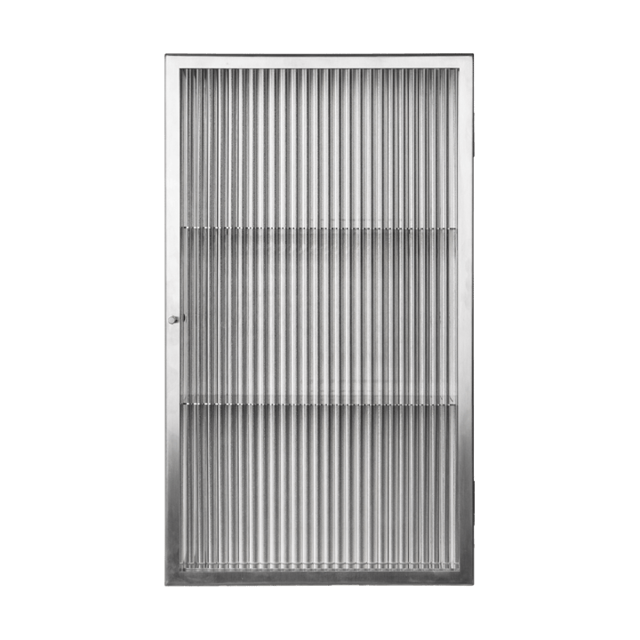 Haze armário de parede - Reeded glass - stainless steel - Ferm Living