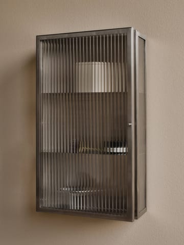 Haze armário de parede - Reeded glass - stainless steel - Ferm Living