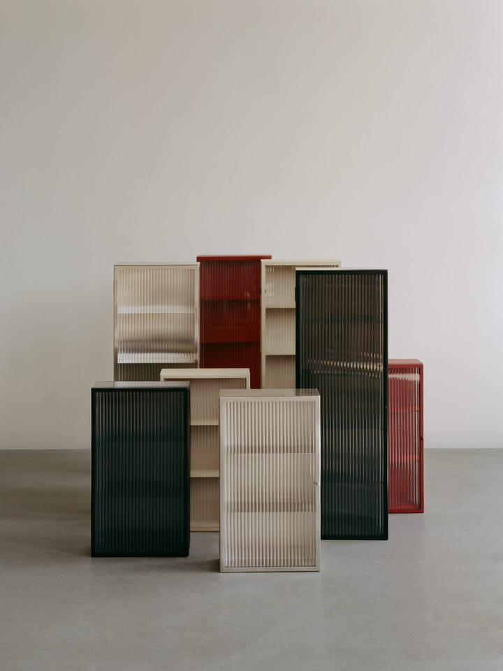 Haze armário de parede, Reeded glass - stainless steel Ferm Living