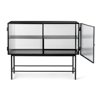 Haze mesa de apoio - Preto - vidro ondulado - Ferm Living