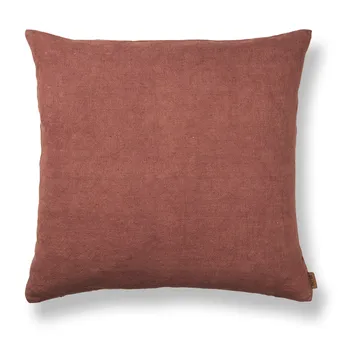 Heavy Linen almofada 50x50 cm - Vermelho baga - Ferm Living