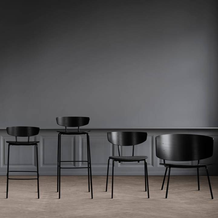 Herman banco de bar - alto - Preto - ferm LIVING