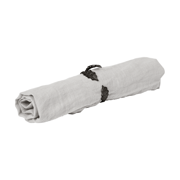 Holly leaf anel de guardanapo Ø5,3 cm 4 unidades, Latão Preto Ferm Living