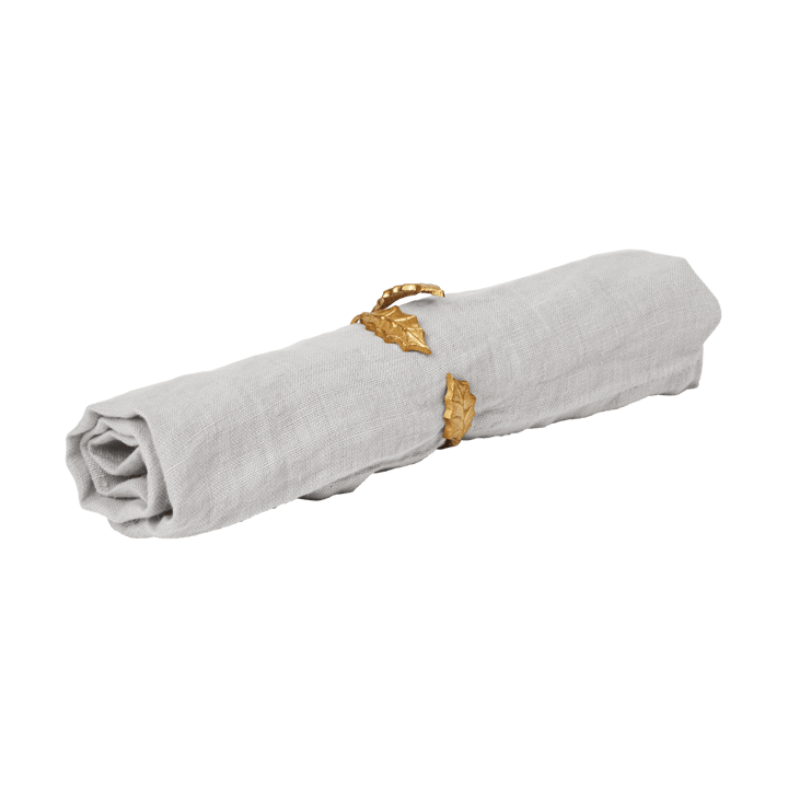 Holly leaf anel de guardanapo Ø5,3 cm 4 unidades, Latão Ferm Living
