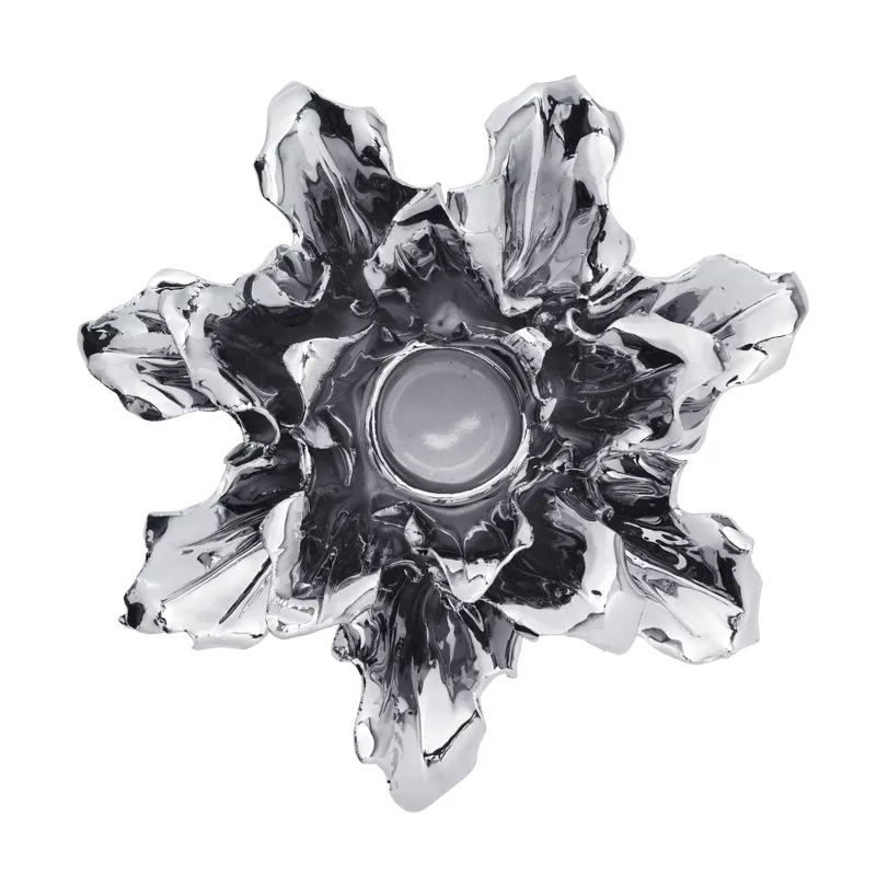 Holly Leaf castiçal, Silver, 7 cm Ferm Living