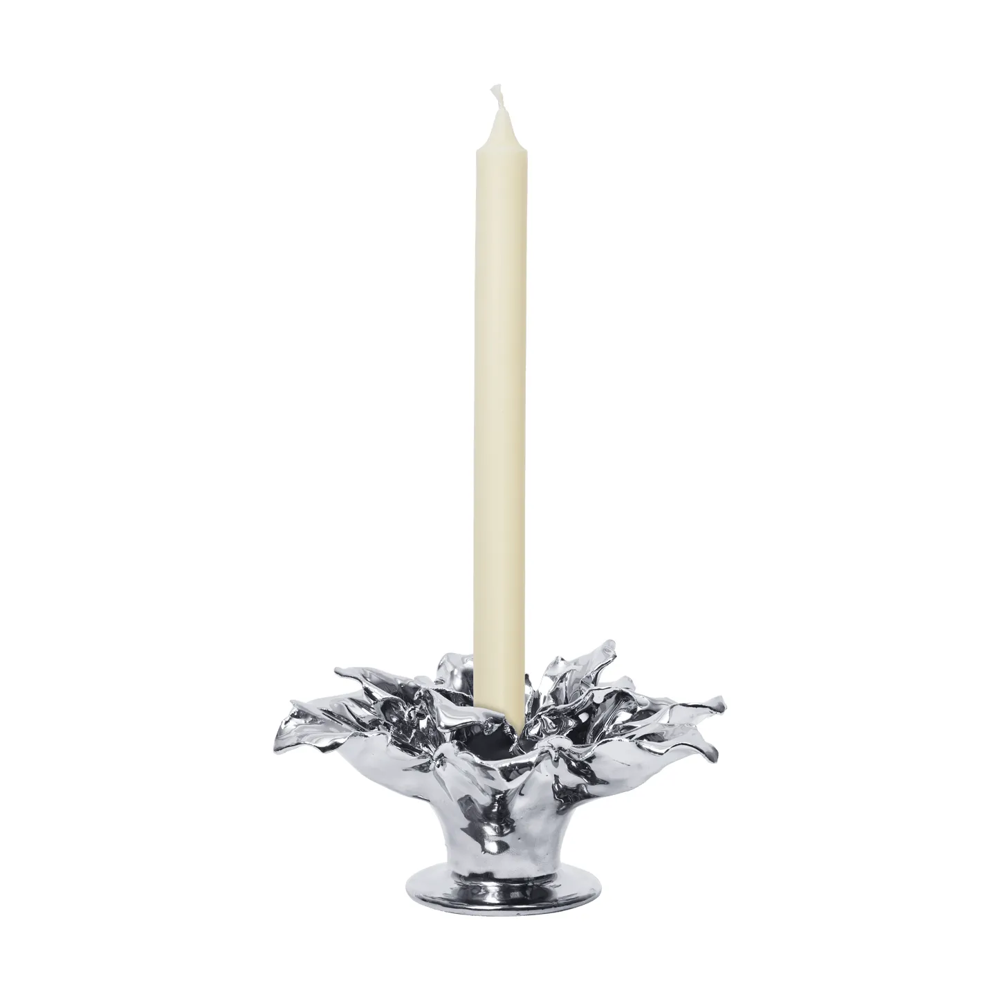 Holly Leaf castiçal, Silver, 7 cm Ferm Living