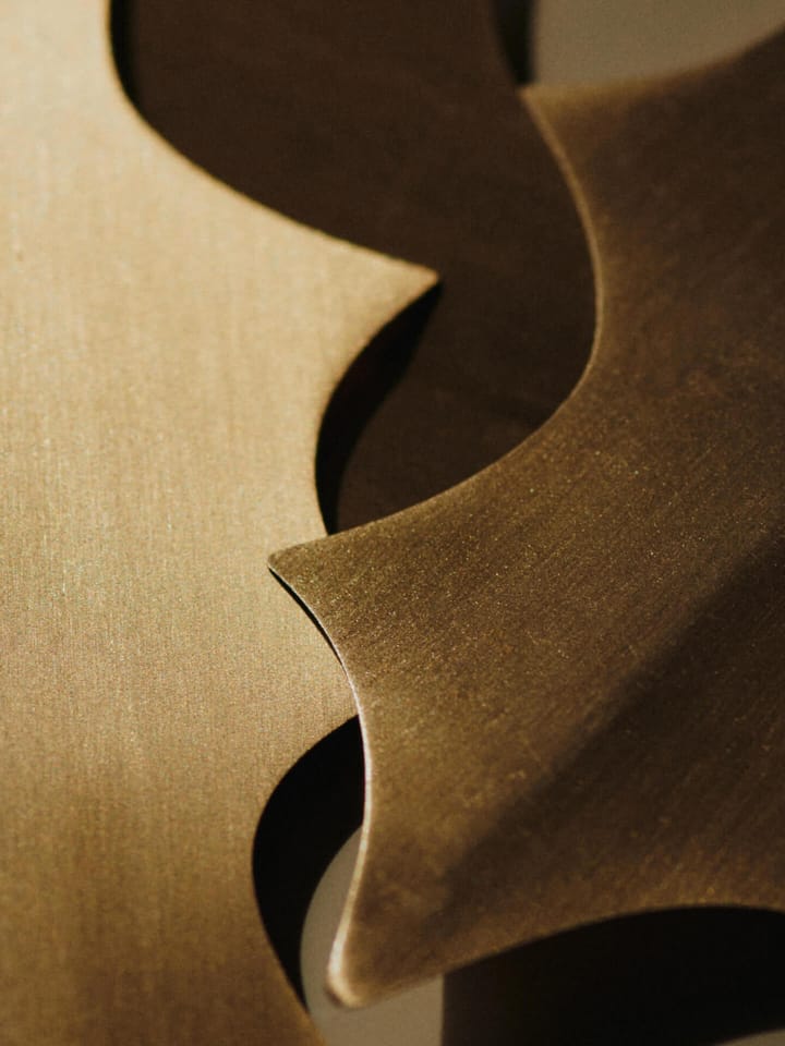 Holly leaf pendente decorativo 13,5 cm 4 unidades, Latão Ferm Living