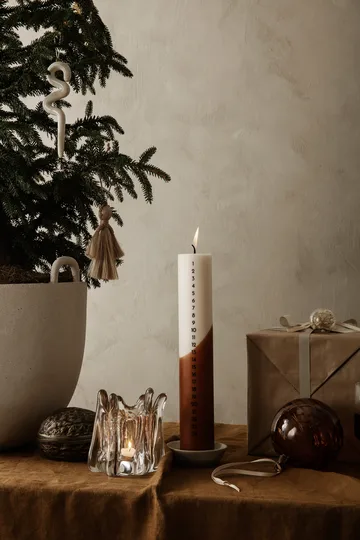 Holo castiçal Ø10 cm - Transparente - Ferm Living