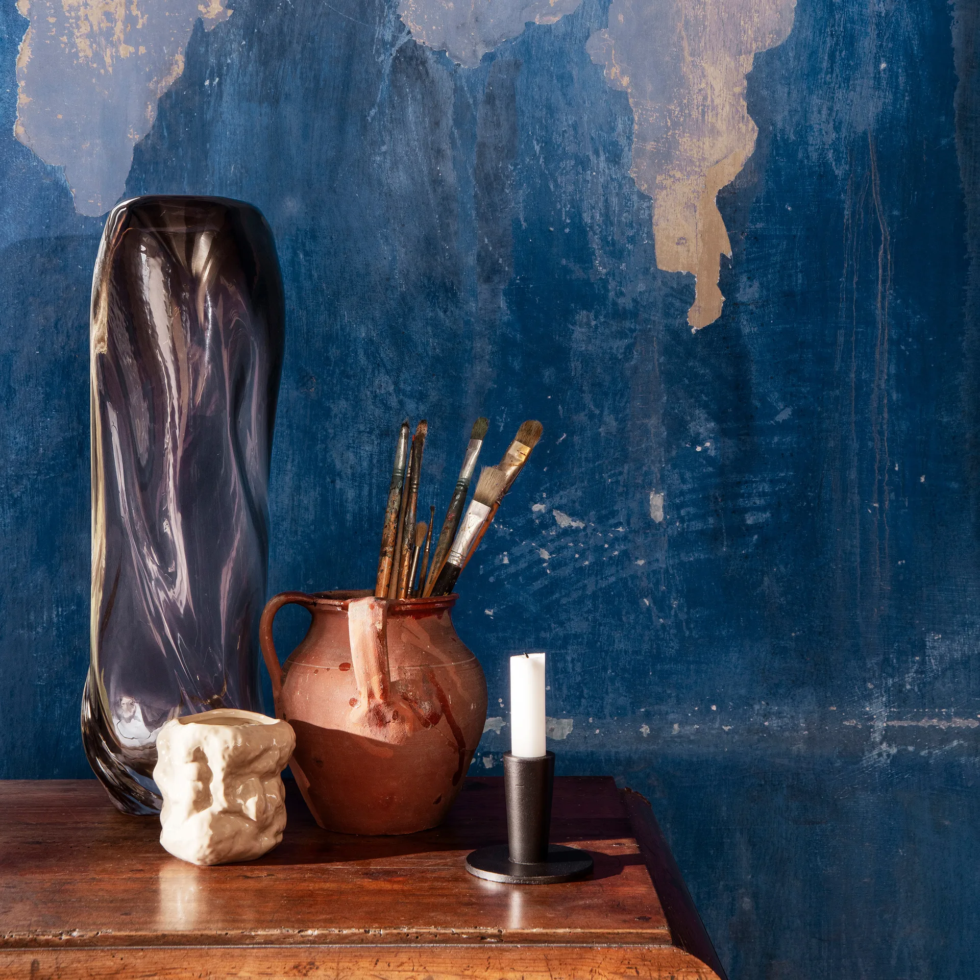 Hoy castiçais -baixo 6.4 cm, Preto Ferm Living