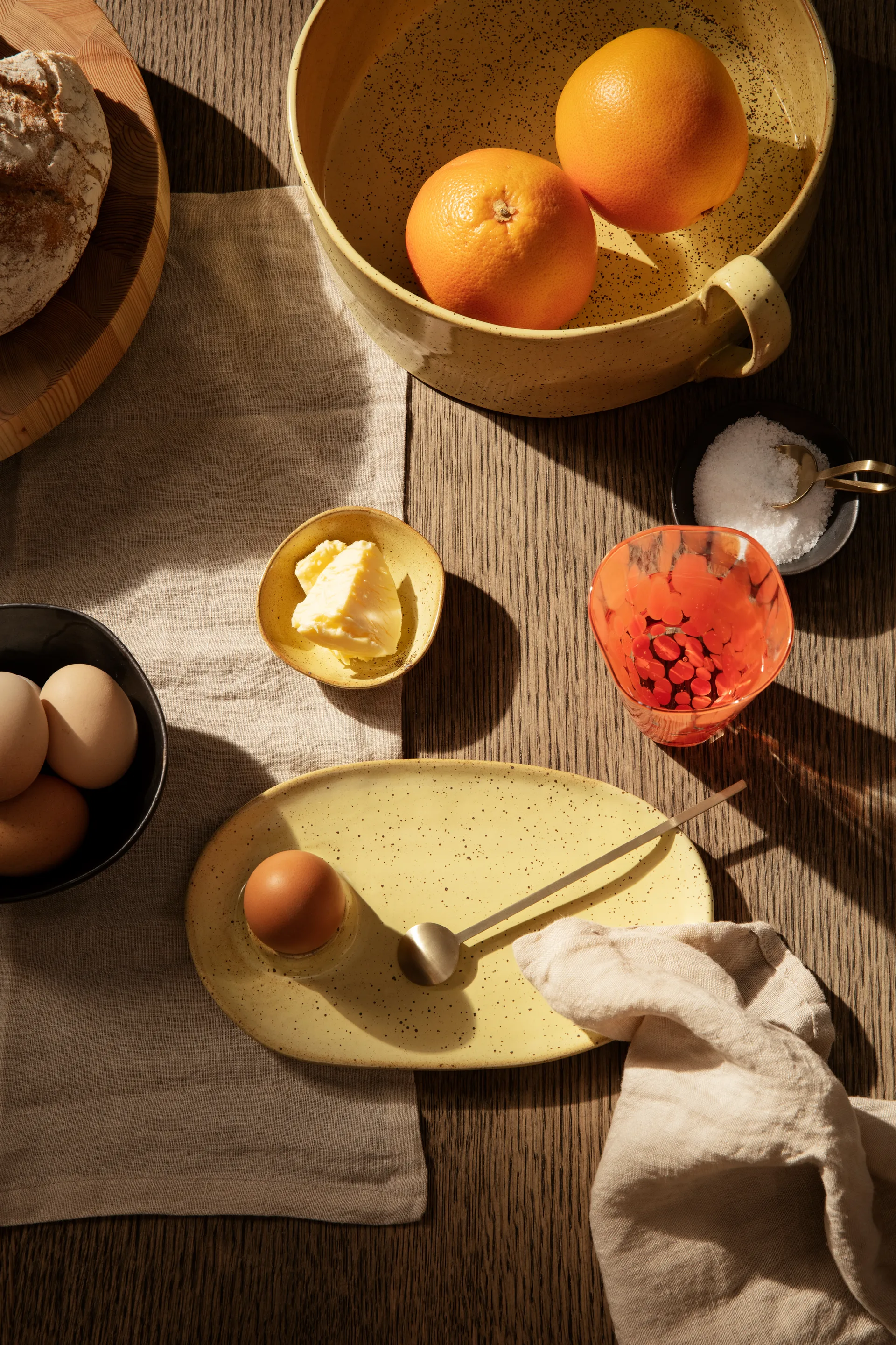 Individual de mesa Ferm Living linne, conjunto de 2, Natural Ferm Living