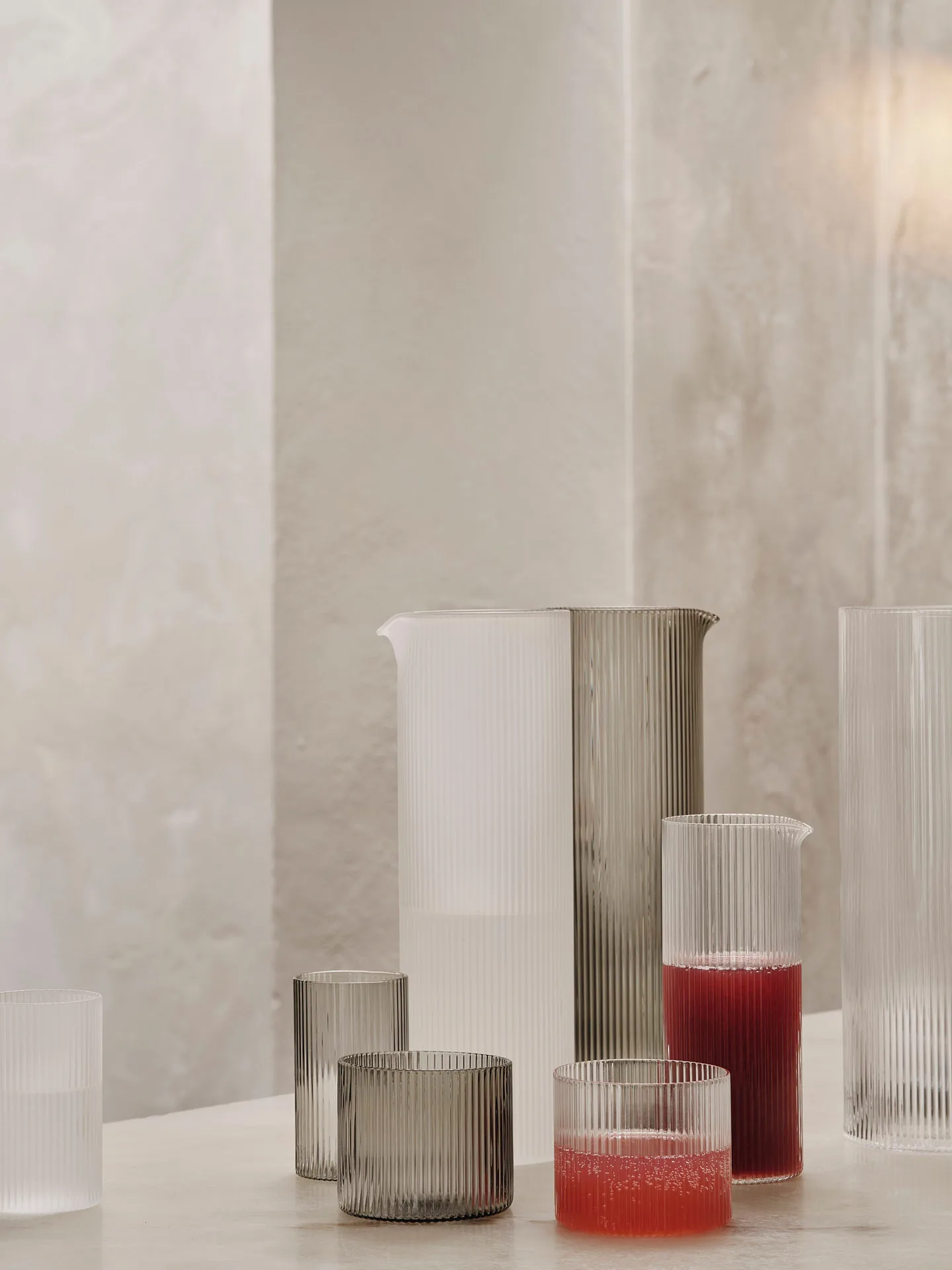 Jarro de leite Ripple 40 cl, Clear Ferm Living