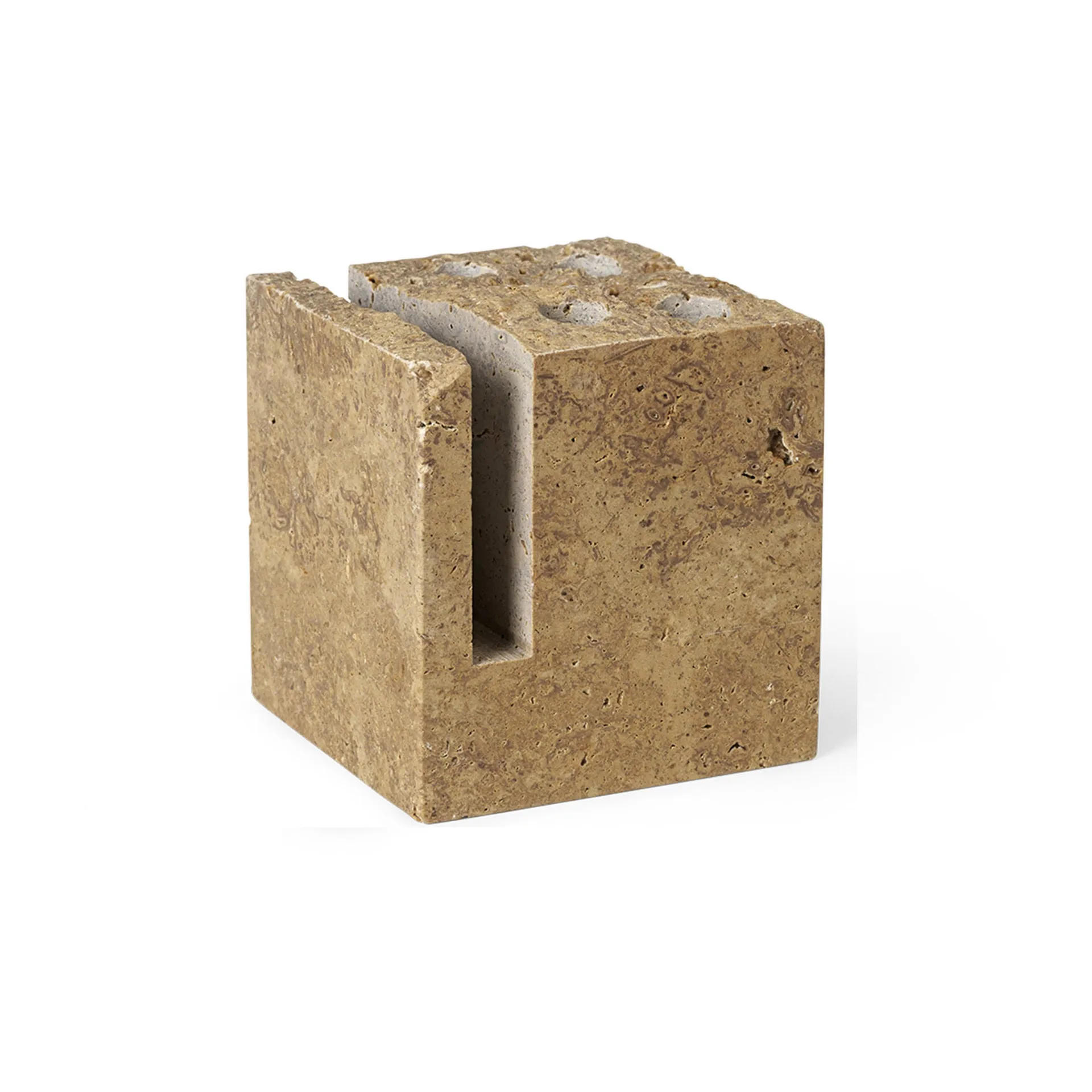 Klint porta-lápis 9x9 cm, Bege travertina Ferm Living