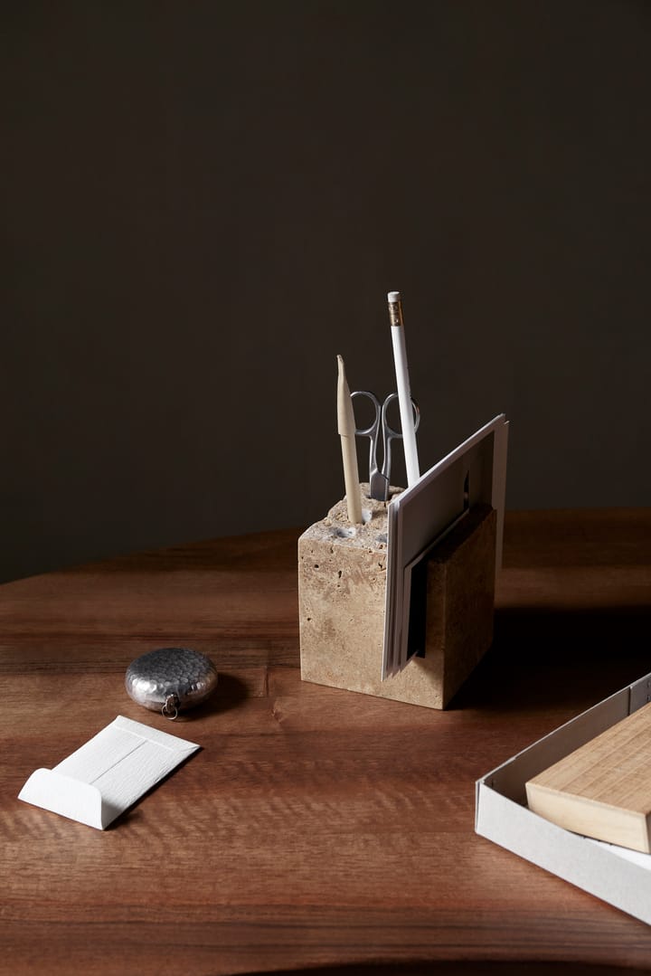 Klint porta-lápis 9x9 cm, Bege travertina Ferm Living