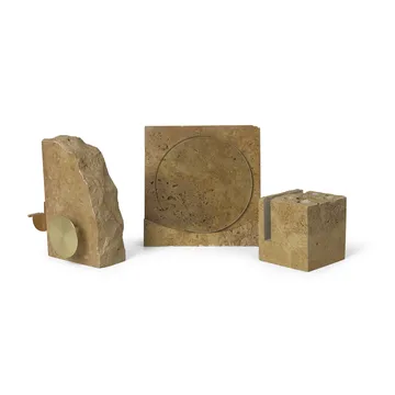 Klint quadro 18x18 cm - Bege travertina - Ferm Living