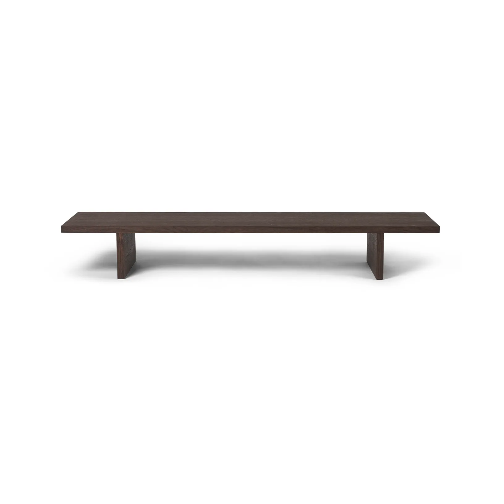 Kona display table mesa de apoio, Dark stained oak veneer Ferm Living