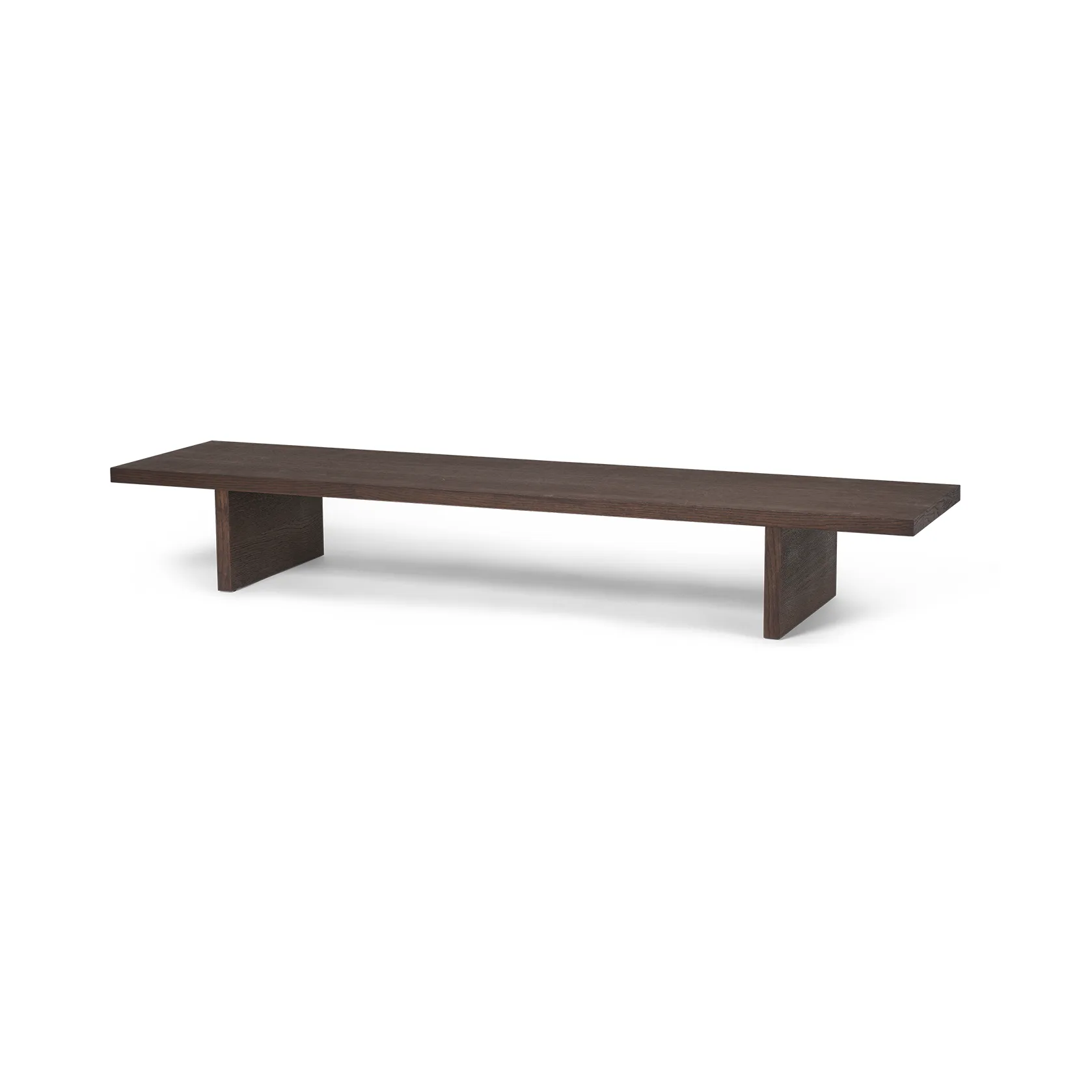 Kona display table mesa de apoio, Dark stained oak veneer Ferm Living