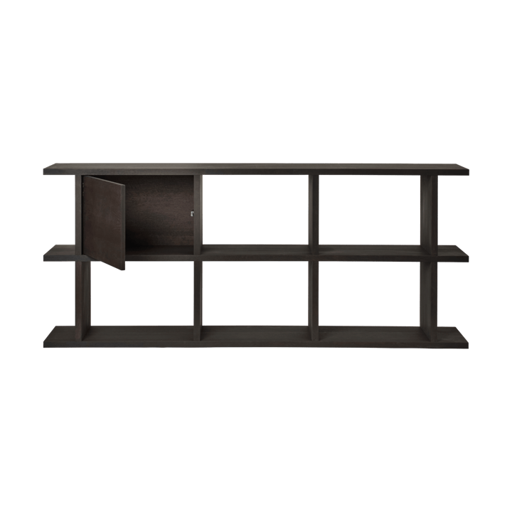 Kona estante com módulo de armário, Dark Stained Ferm Living